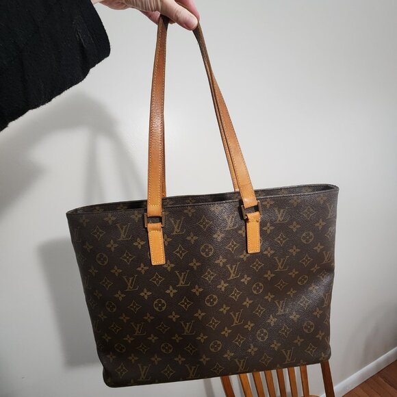 Louis Vuitton Dark Brown Monogram Tote - Picture 14 of 16